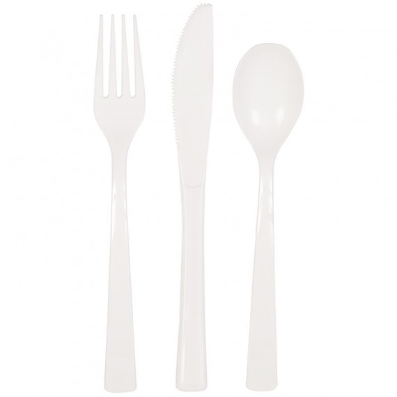 White Plastic Cutlery White Plastic Cutlery