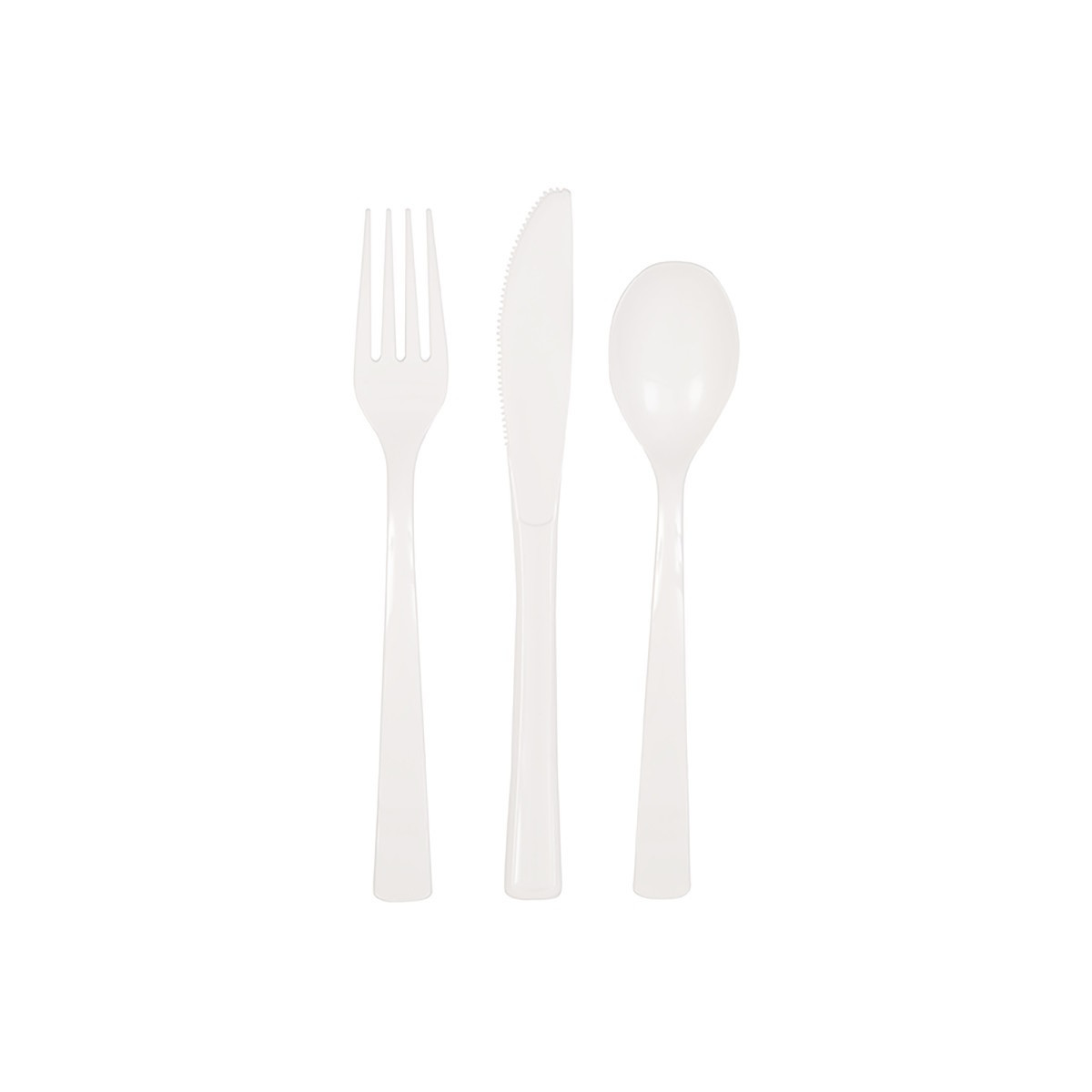 White Plastic Cutlery White Plastic Cutlery