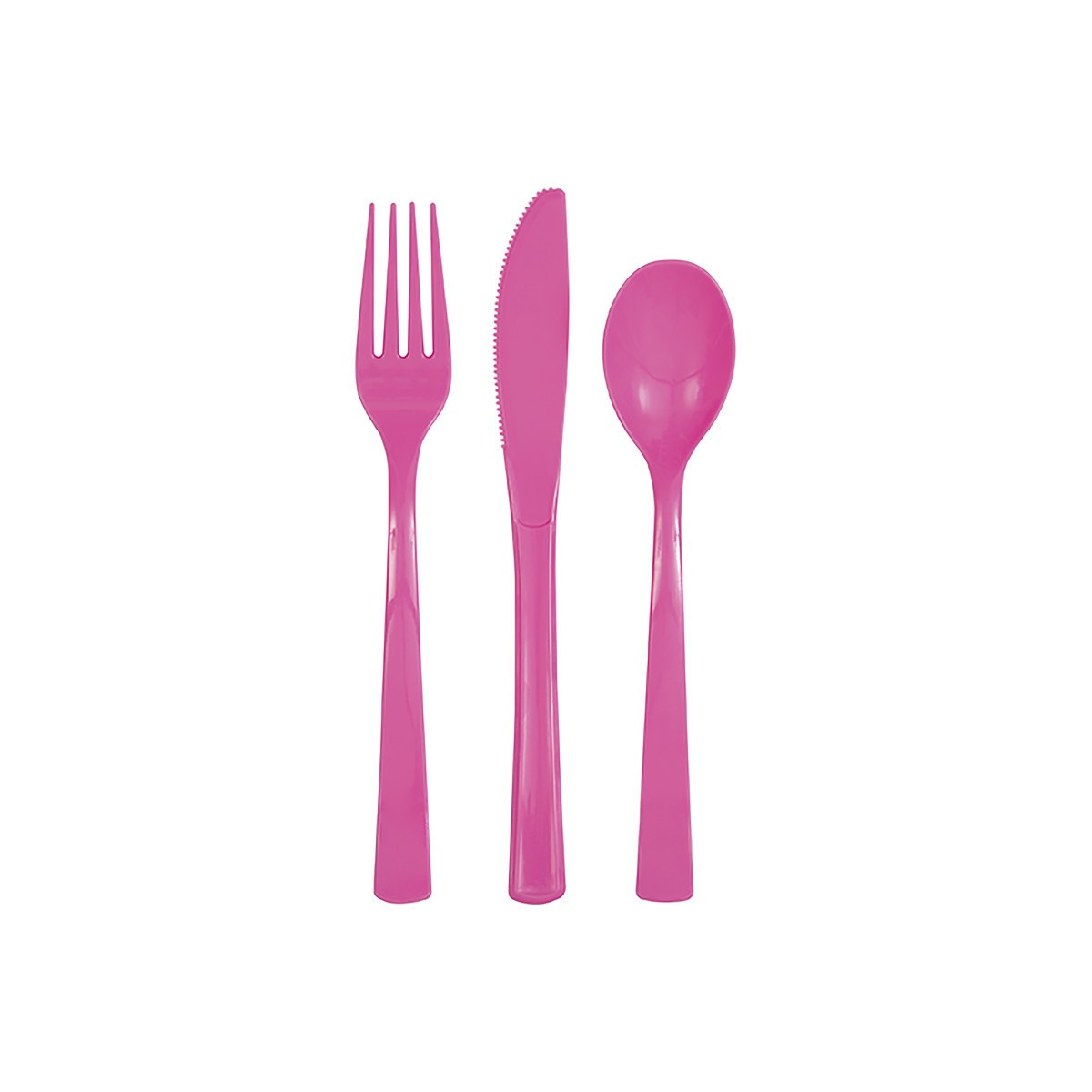 Hot Pink Plastic Cutlery Hot Pink Plastic Cutlery