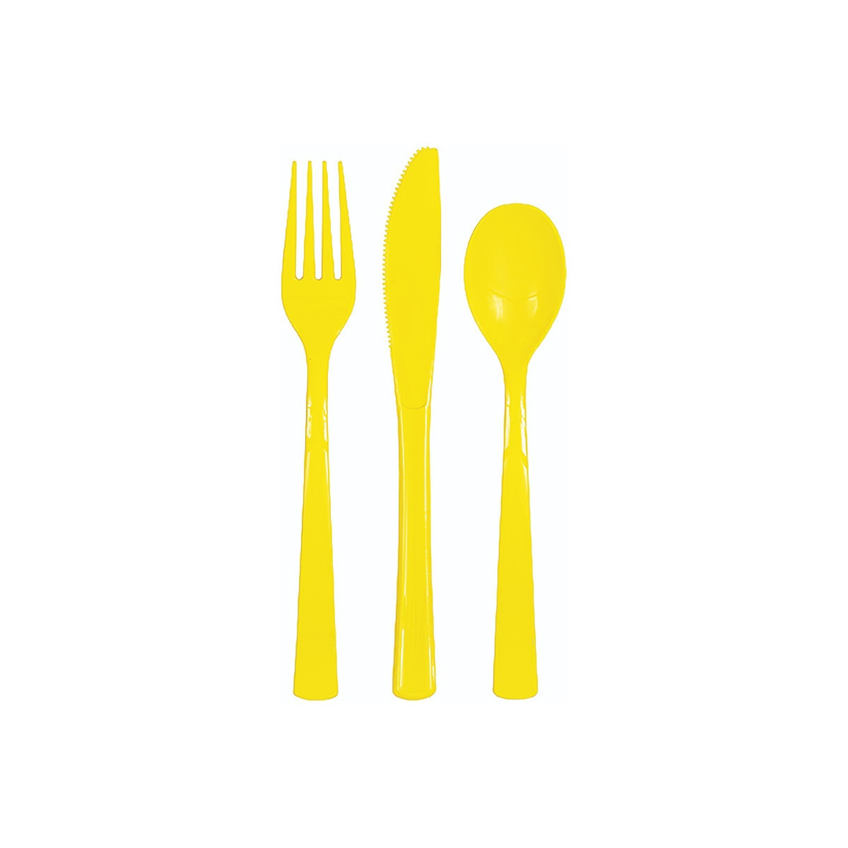 Yellow Plastic Cutlery Yellow Plastic Cutlery
