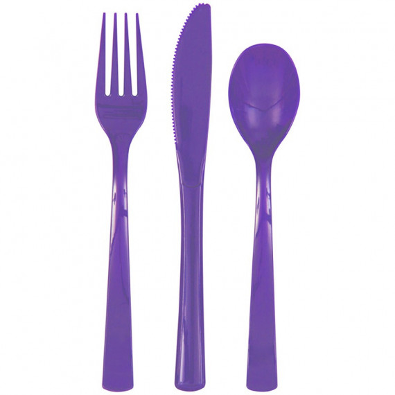 Purple Plastic Cutlery Purple Plastic Cutlery