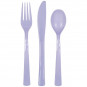 Lavender Plastic Cutlery Lavender Plastic Cutlery