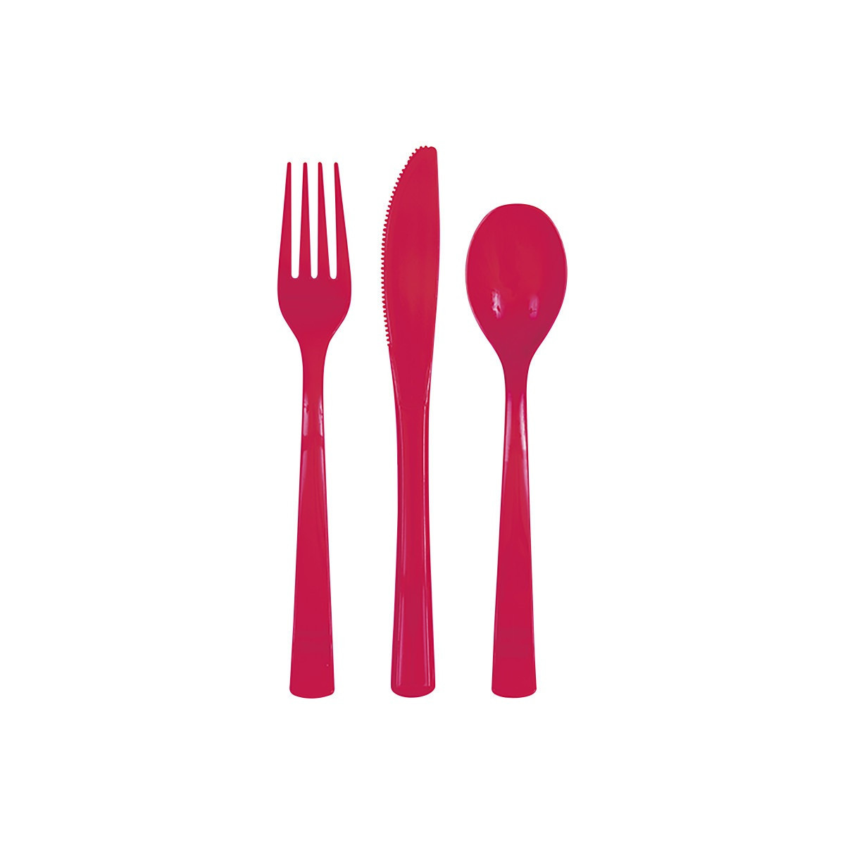 Red Plastic Cutlery Red Plastic Cutlery