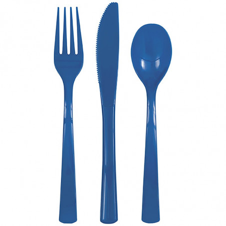 Royal Blue Plastic Cutlery