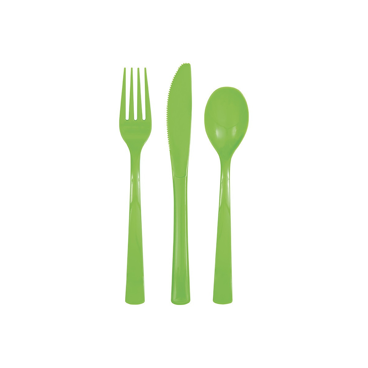 Lime Green Plastic Cutlery Lime Green Plastic Cutlery