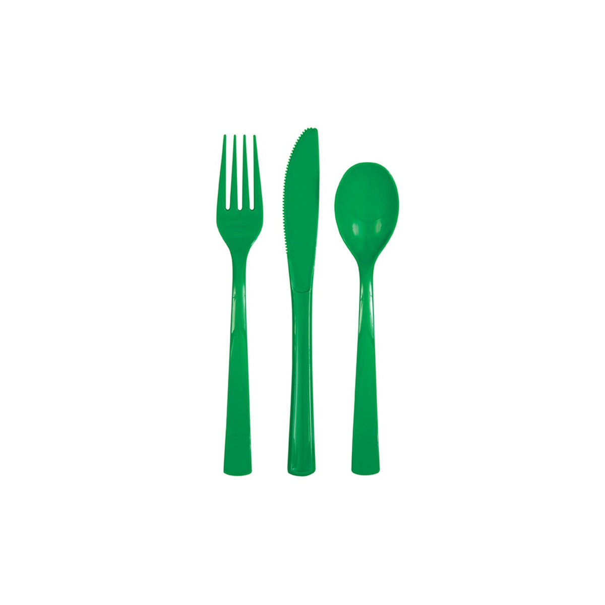 Dark Green Plastic Cutlery Dark Green Plastic Cutlery