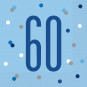 Blue Glitz 60th Napkins