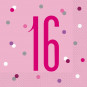 Pink Glitz 16th Napkins