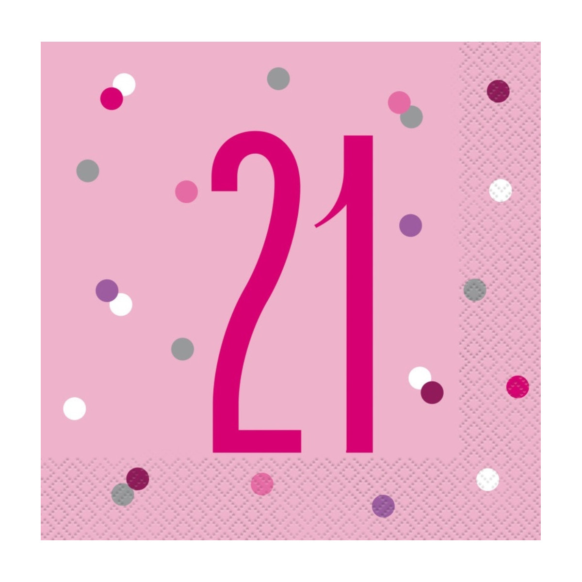 Pink Glitz 21st Napkins