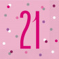 Pink Glitz 21st Napkins