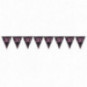 Pink and Black Happy 50th Birthday Plastic Bunting