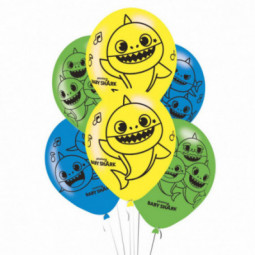 Baby Shark Latex Balloons - Inflation Options