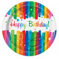 Rainbow Happy Birthday Plates