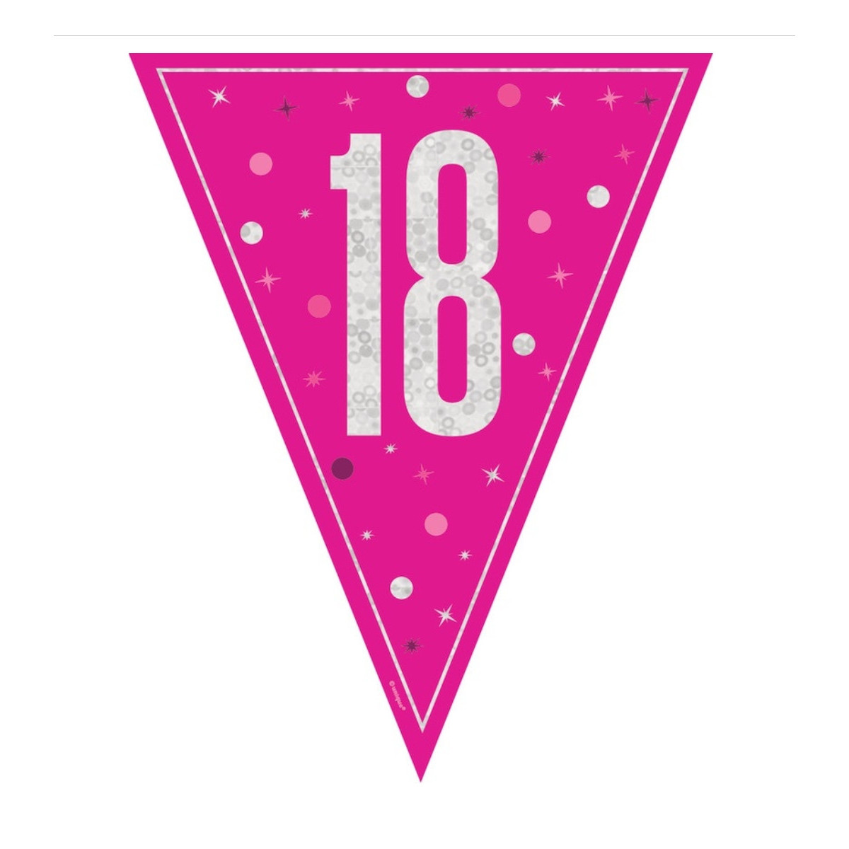 Pink 18th Birthday Plastic Bunting