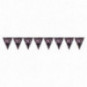 Pink and Black Happy 80th Birthday Plastic Bunting