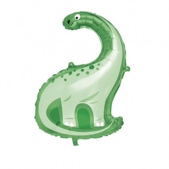 Green Dinosaur Supershape Foil Balloon - Inflated Green Dinosaur Supershape Foil Balloon - Inflated