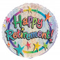 Happy Retirement Foil Balloon - Inflated Happy Retirement Foil Balloon - Inflated