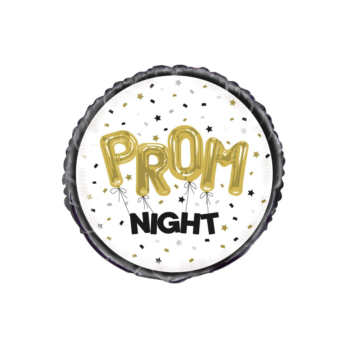 Prom Night Round Foil Balloon - Inflated Prom Night Round Foil Balloon - Inflated