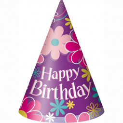 Blossom Birthday Paper Party Hats