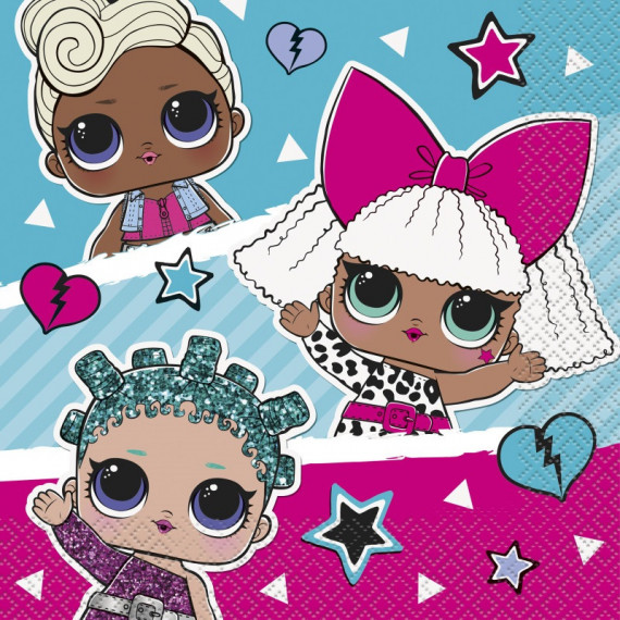 LOL Doll Paper Napkins LOL Doll Paper Napkins