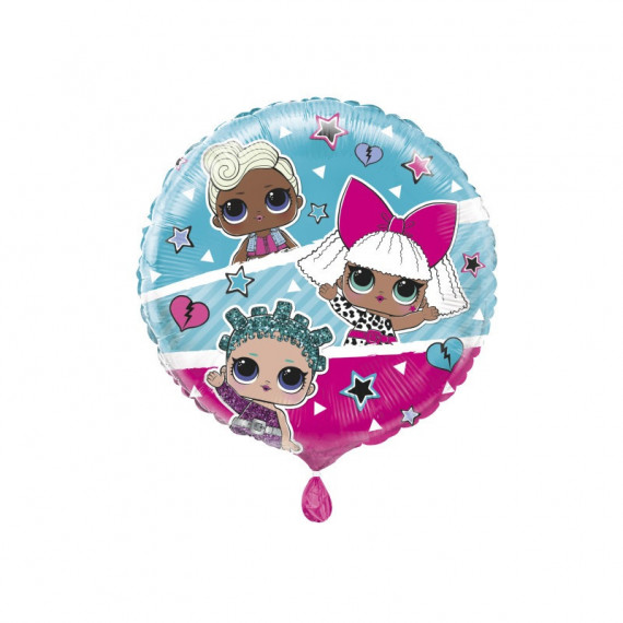 LOL Doll Round Foil Balloon - Inflated LOL Doll Round Foil Balloon - Inflated