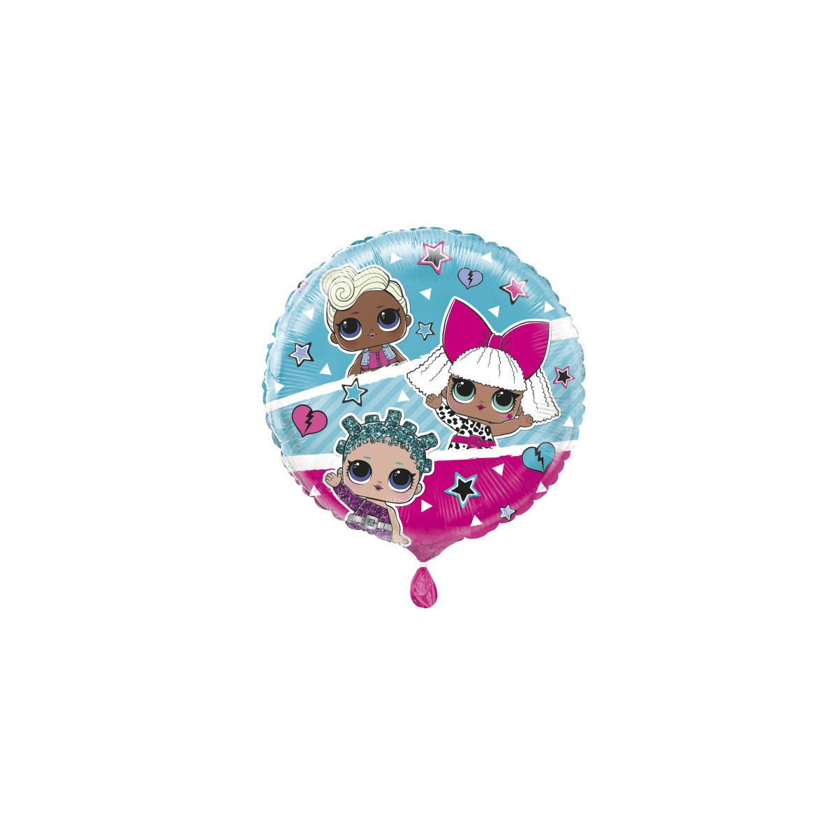LOL Doll Round Foil Balloon - Inflated LOL Doll Round Foil Balloon - Inflated