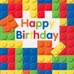 Colourful Blocks Paper Napkins