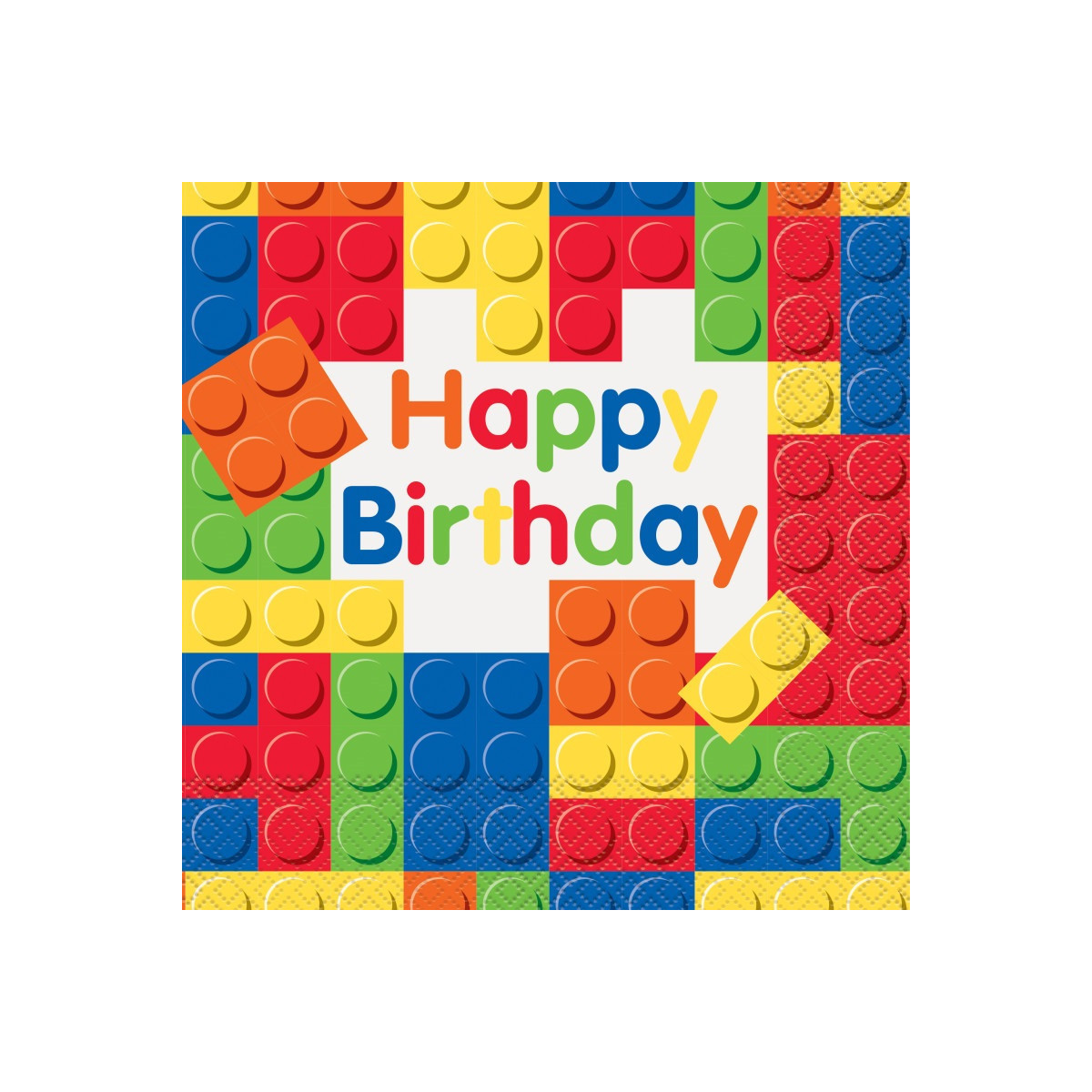 Colourful Blocks Paper Napkins