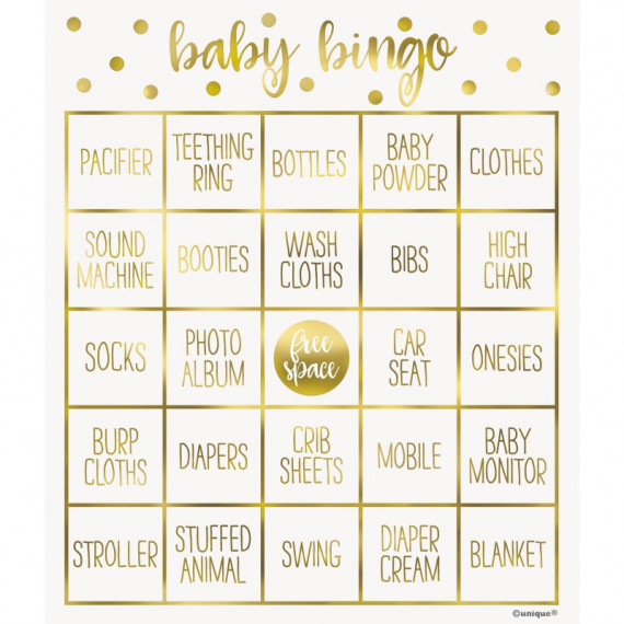 Baby Shower Bingo Game Baby Shower Bingo Game