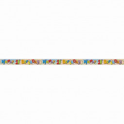 Multicoloured Happy 11th Birthday Foil Banner