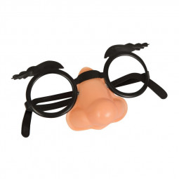 Glasses with Attached Nose