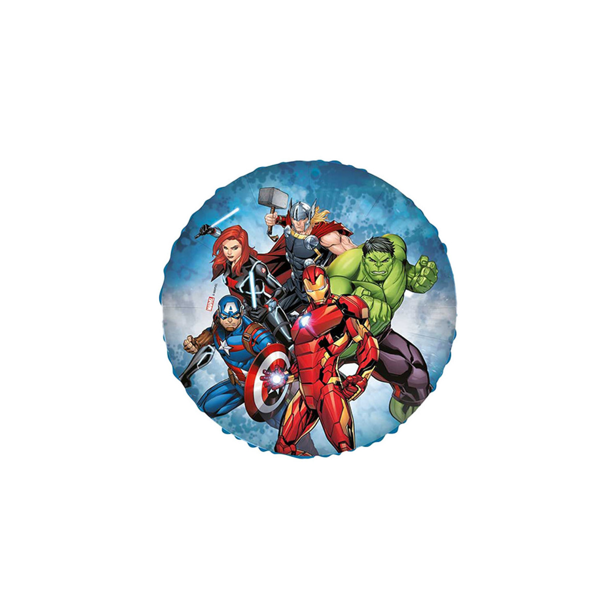 Avengers Round Foil Balloon - Inflated Avengers Round Foil Balloon - Inflated