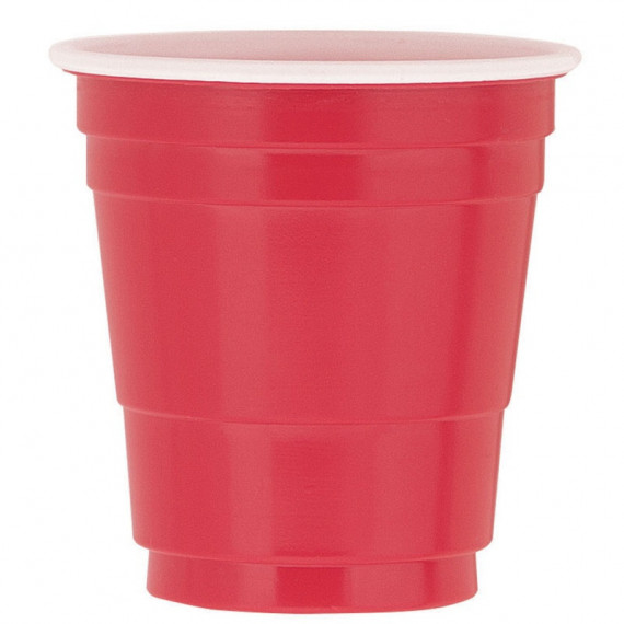 Red Plastic Shot Glasses Red Plastic Shot Glasses
