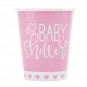 Pink Baby Shower Paper Cups - 8 Pack