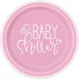 Pink Baby Shower Paper Plates - 8 Pack Pink Baby Shower Paper Plates - 8 Pack