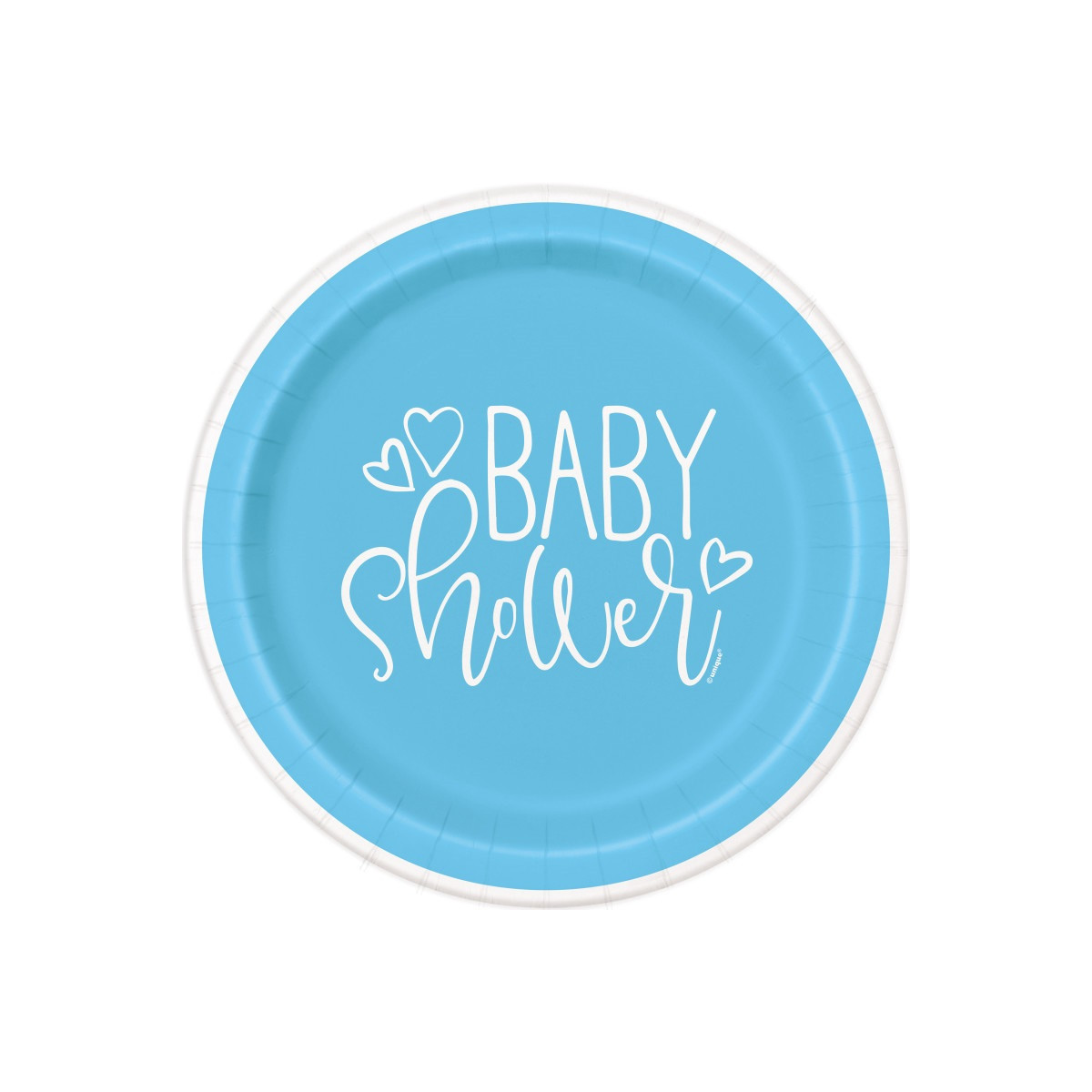 Blue Baby Shower Paper Plates - 8 Pack Blue Baby Shower Paper Plates - 8 Pack