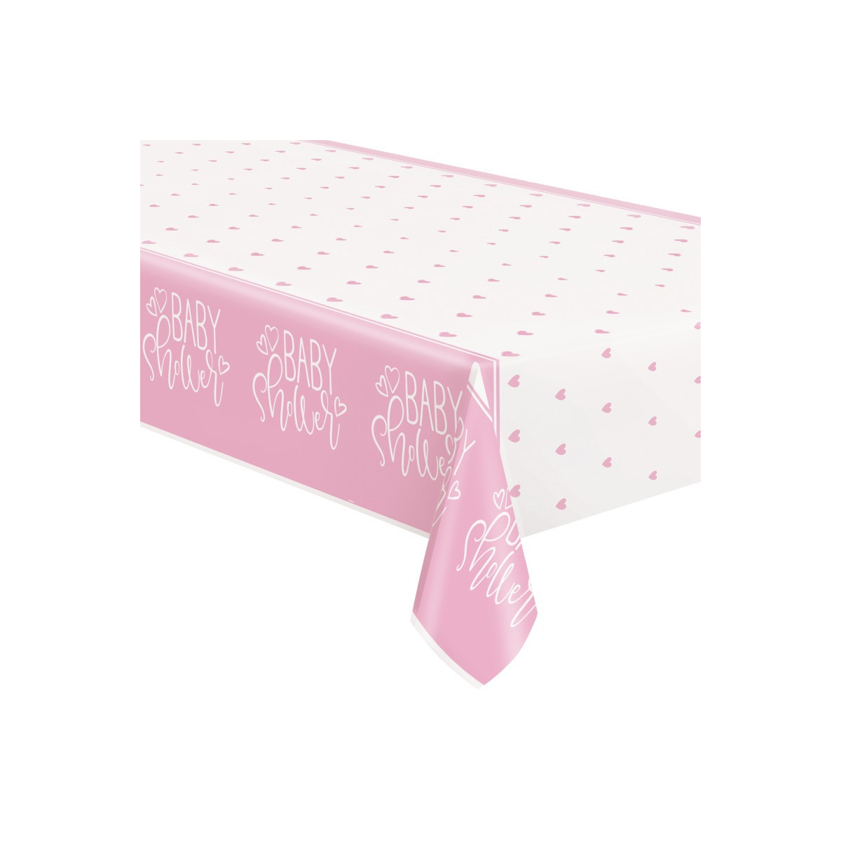 Pink Baby Shower Plastic Tablecover Pink Baby Shower Plastic Tablecover