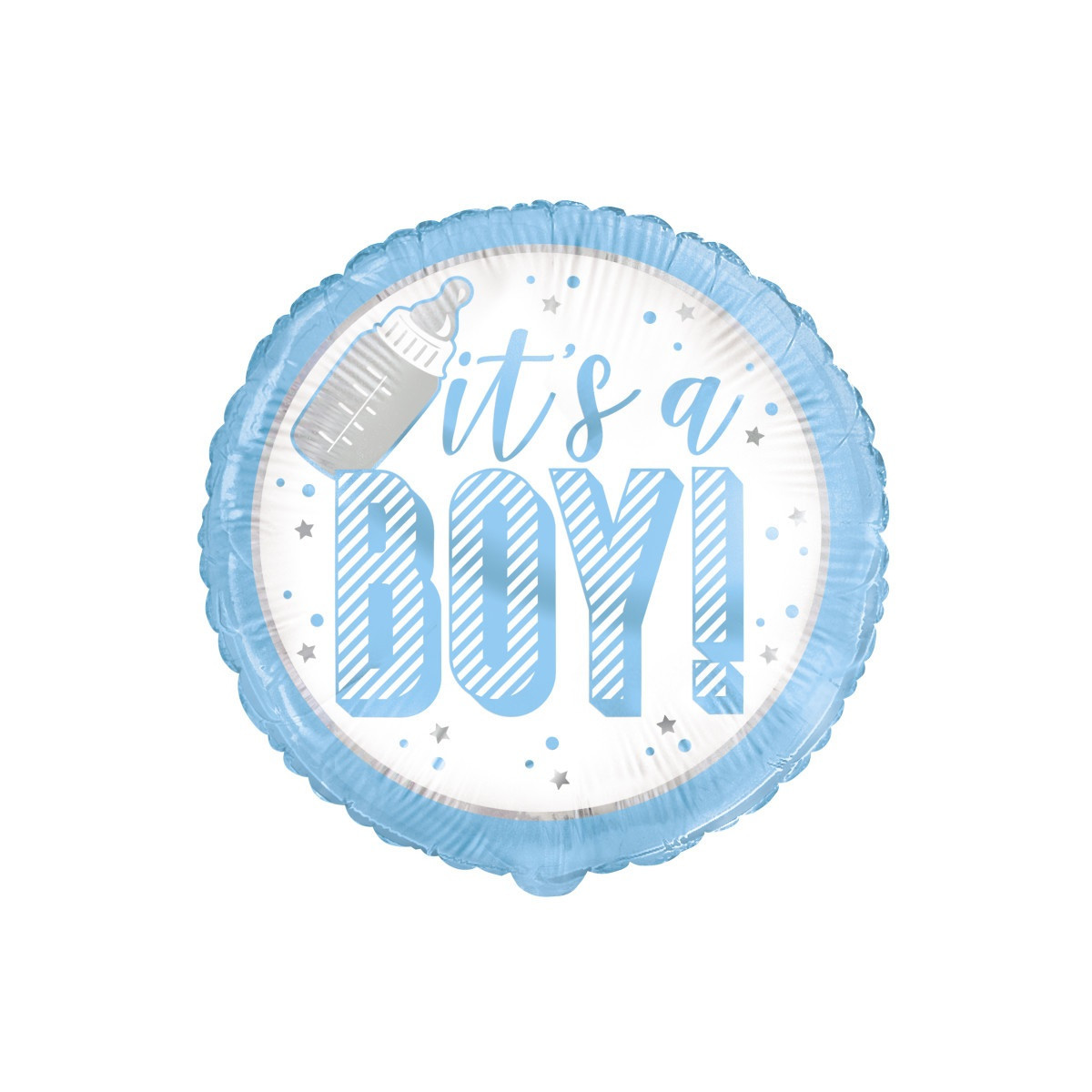 Blue It's a Boy Round Foil Balloon - Inflated Blue It's a Boy Round Foil Balloon - Inflated