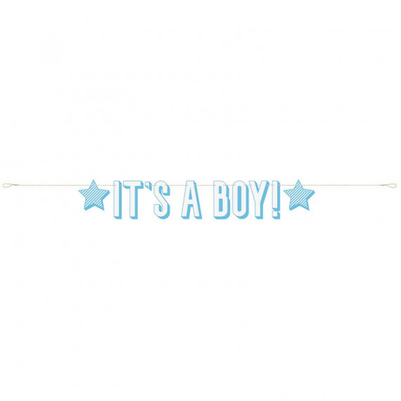 Blue It's a Boy Letter Banner Blue It's a Boy Letter Banner