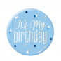 Blue and Silver It's My Birthday Badge