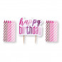 Pink Birthday Candles Set