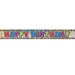 Multicoloured Happy Birthday Banner