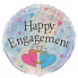 Engagement Round Foil Balloon - Inflated Engagement Round Foil Balloon - Inflated