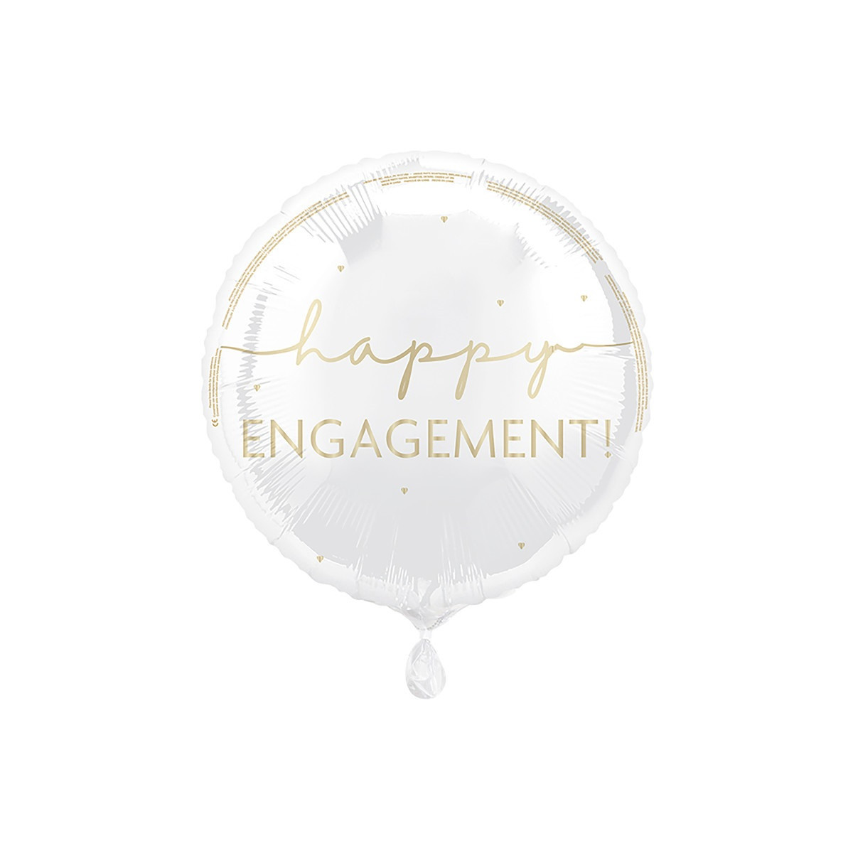 Engagement Round Foil Balloon - Inflated