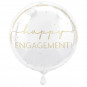 Engagement Round Foil Balloon - Inflated