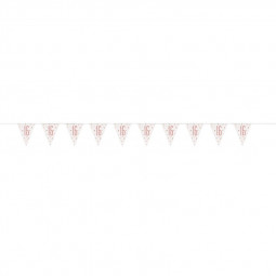 Rose Gold 16th Birthday Plastic Bunting