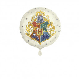 Harry Potter Hogwarts Round Foil Balloon - Inflated