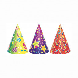 Assorted Patterns Paper Party Hats
