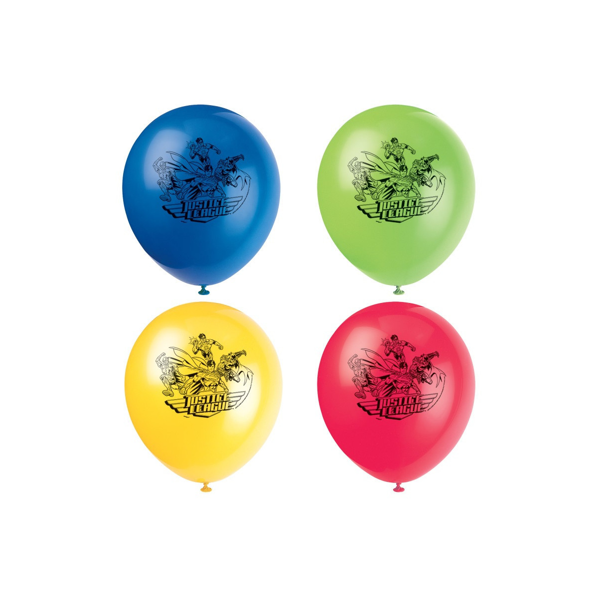 Justice League Latex Balloons - Inflation Options Justice League Latex Balloons - Inflation Options
