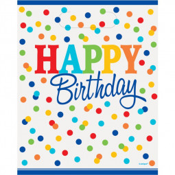 Dotty Birthday Plastic Party Bags